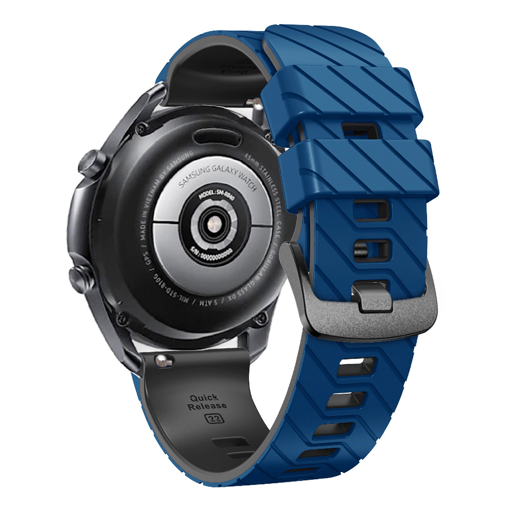 Suitable for suunto9peak silicone watch strap, 22mm twill dual-color wristband, Suunto9 Peak undefined