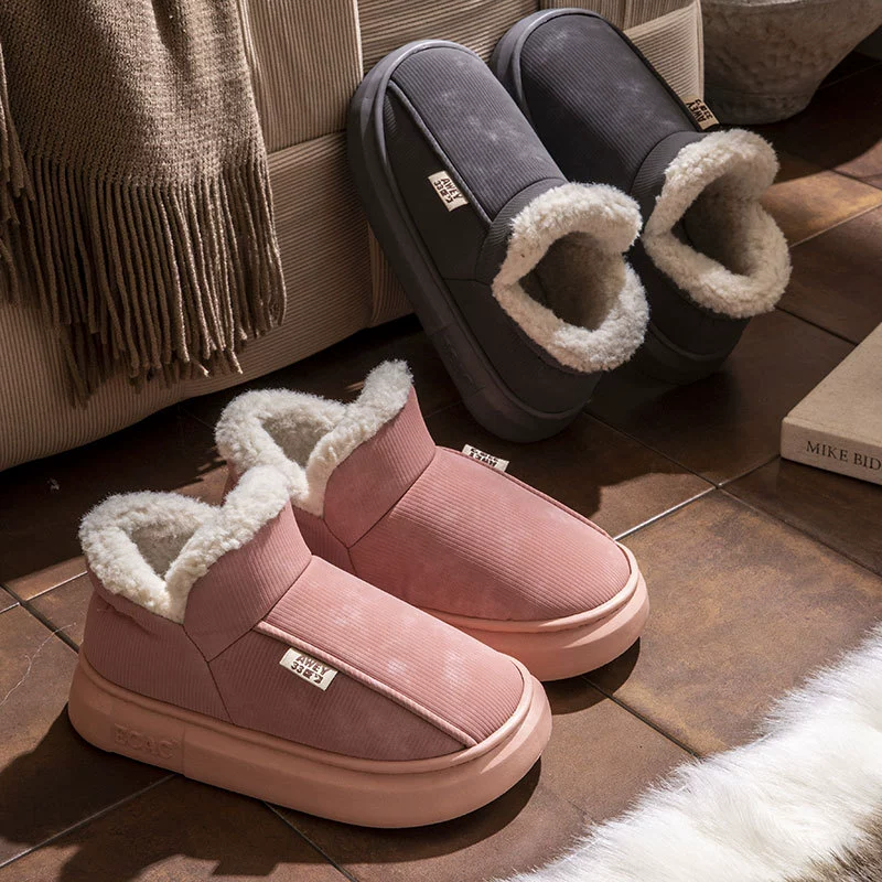 Беременные туфли для беременных весной и осенью с толстым дном и 2024 новые нескользящие мягкие подошвы послеродовые теплые хлопчатобумажные тапочки для женщин зимой
