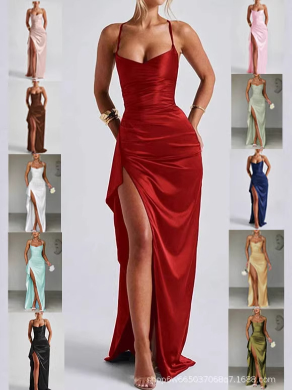 Summer elegant fashionable solid color long straps