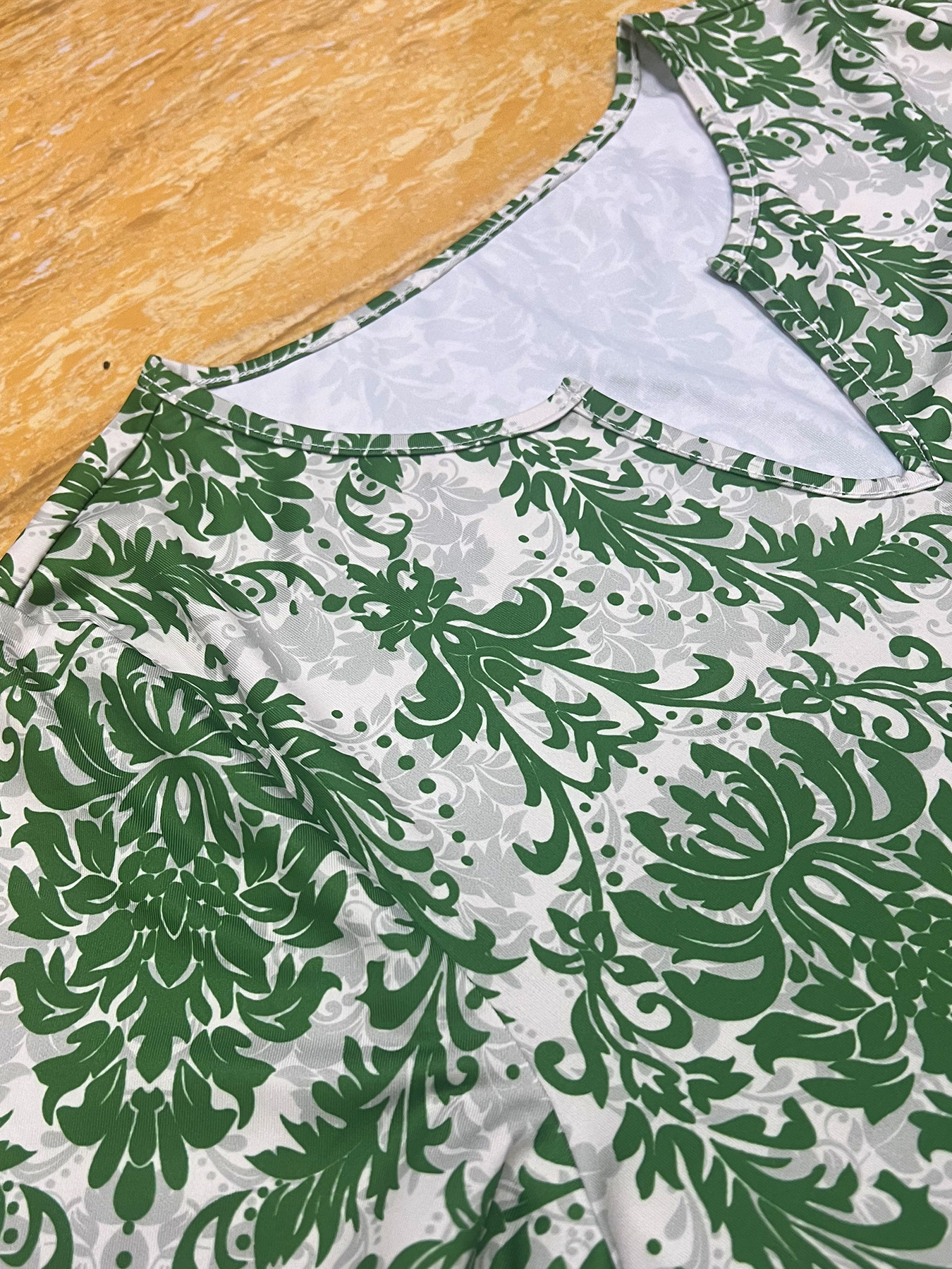 Dress Popular Ladies Printed V neck Loose Dress