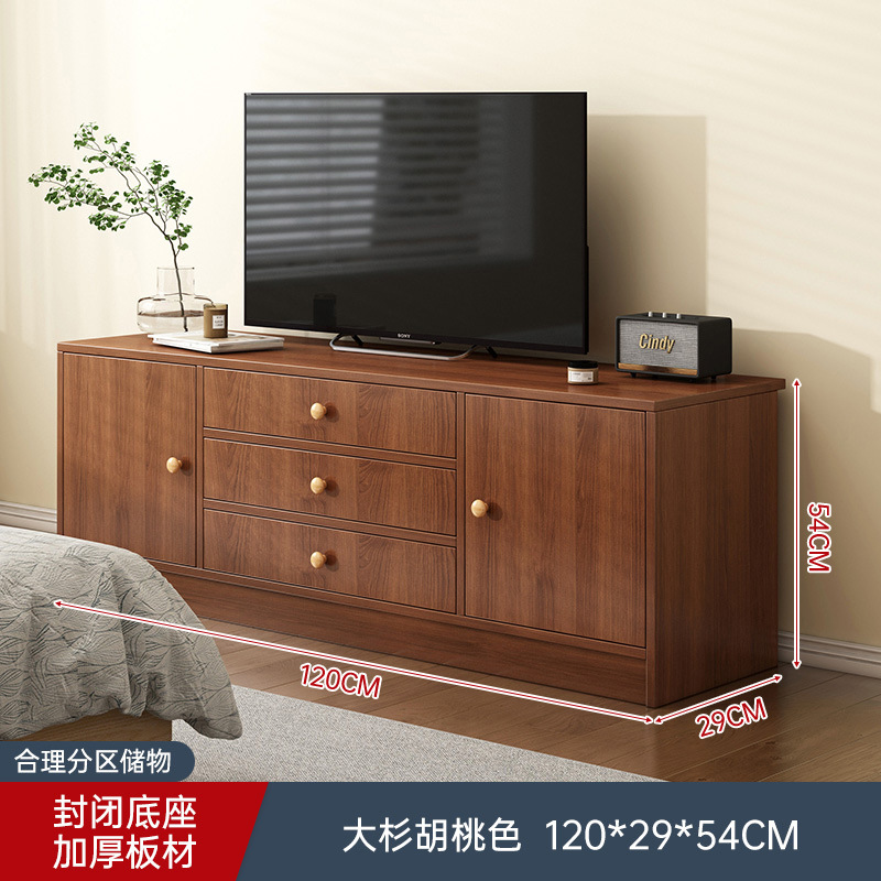 Gabinete de televisión sala de estar 2025 nuevo pequeño armario de almacenamiento doméstico en un armario de piso alto gabinete de televisión