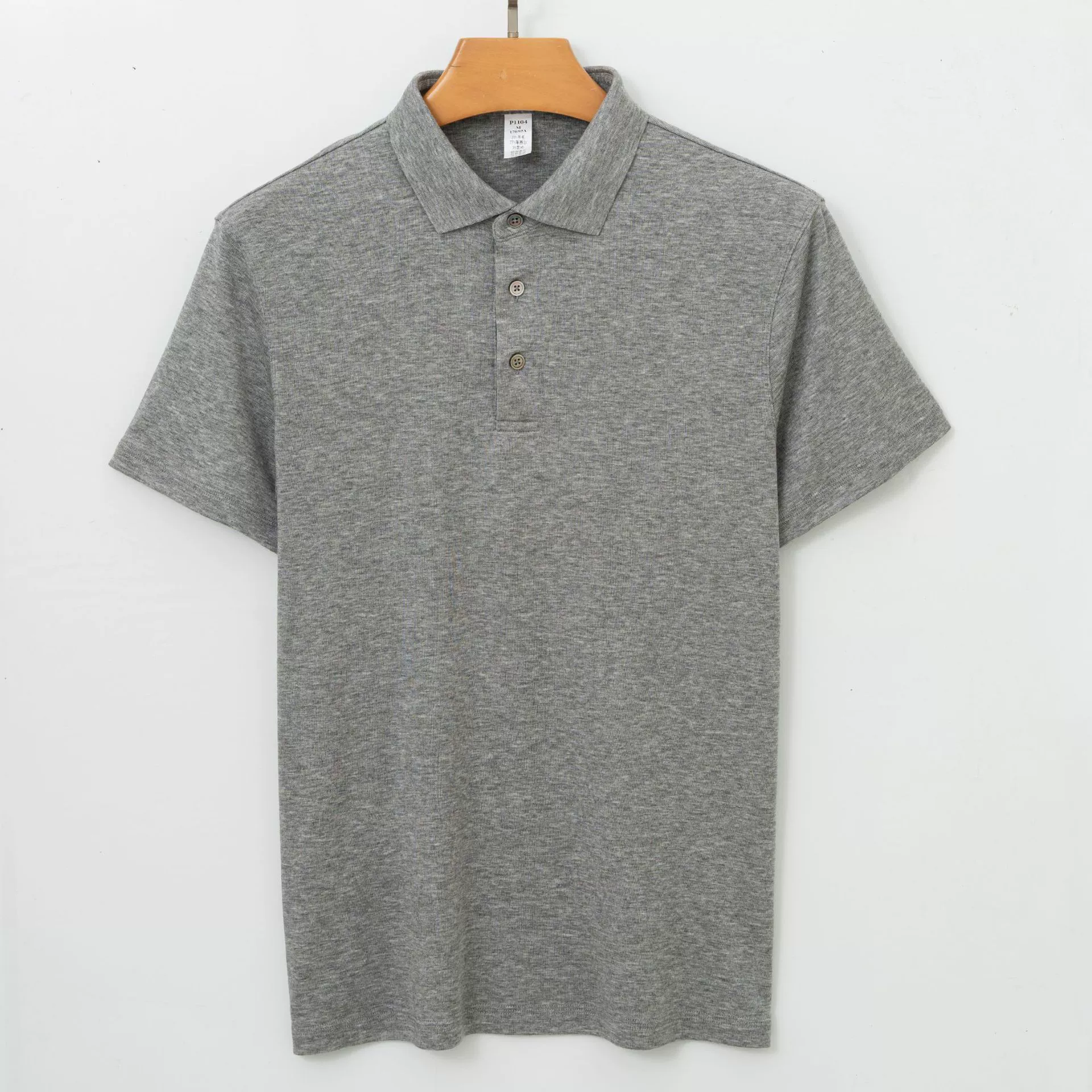 Поли polo из шерсти, элитная летняя футболка с коротким рукавом