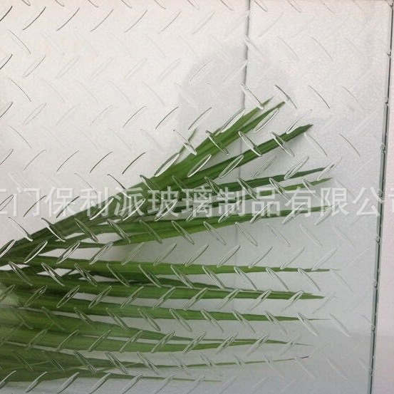 专业厂家offer防滑玻璃地面 防滑楼梯阶级钢化玻璃 双层防滑玻璃