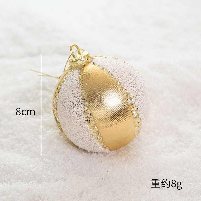 クリスマス装飾品クリスマスボール吊りボール彩色ボールクリスマスツリー吊り飾りカラーボールdiy部品配置|undefined