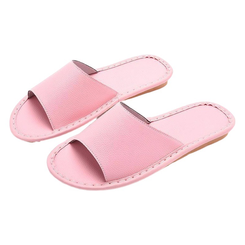 Genuine Leather Home Slippers for Women, Summer Indoor Non-Slip Cowhide Slippers, Soft-Soled Household Slippers for Men, Non-Slip and Wear-Resistant