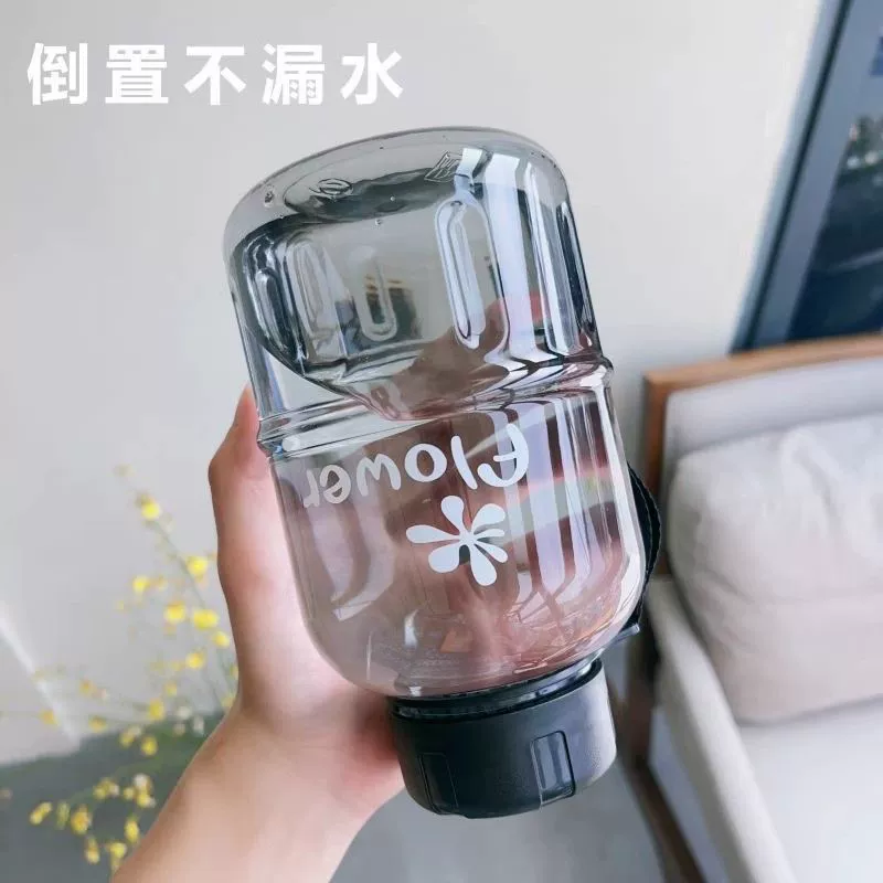 Новый пластиковый водяной стакан высокой ценности, портативный, для активного отдыха, большой емкости, пространство-стакан, водонепроницаемая бутылка высокого температурного сопротивления и против падения