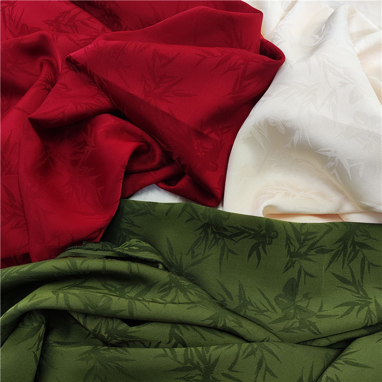 T518#暗纹春夏仿醋酸提花 新中式国风女装衬衫连衣裙改良旗袍布料