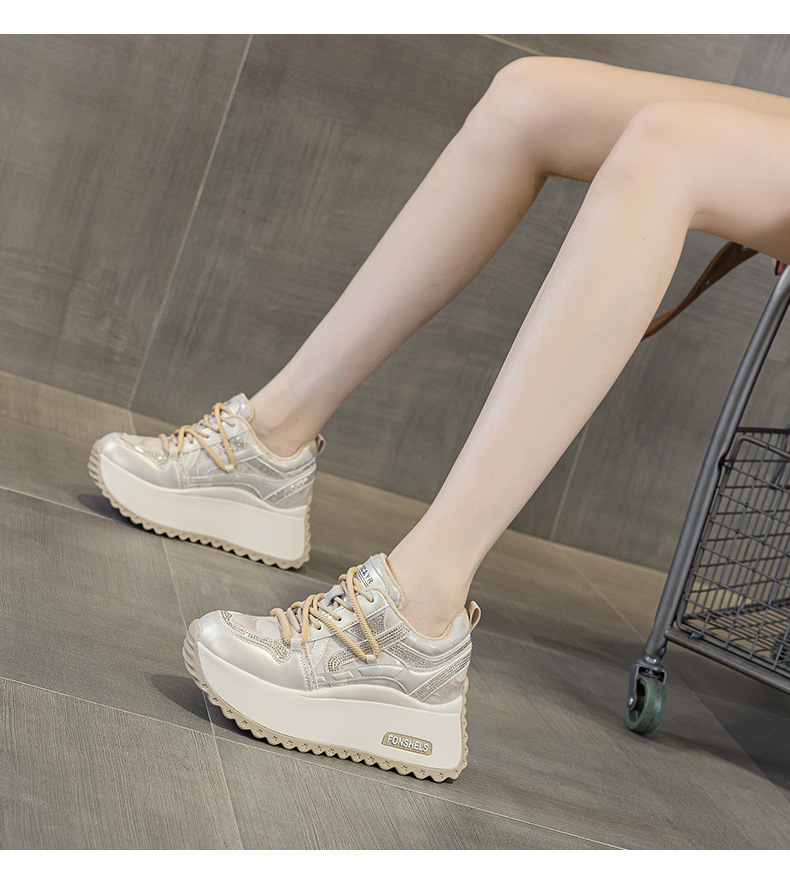 Giày sneaker nữ đế dày chunky phong cách cổ điển phối màu thời trang — M2992-1 plus nhung màu sâm panh, M2992 lót đơn màu sâm panh, M2992 lót đơn màu tím, M2992-1 plus nhung tím chi tiết 13