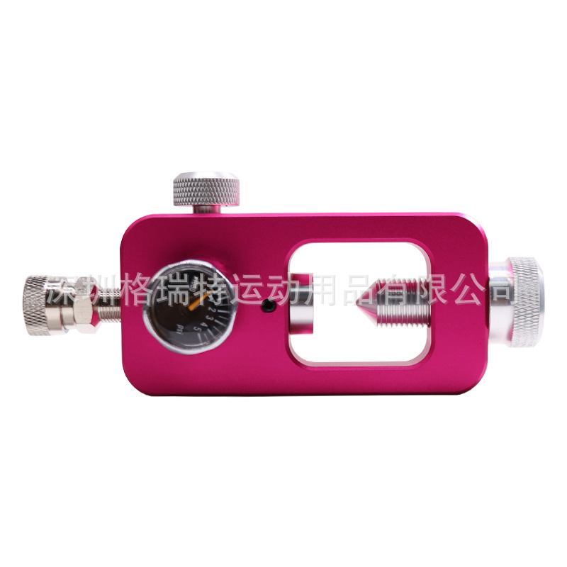 潜水花篮头大转小充气转接头YOKE转接头紫红色diving adapter