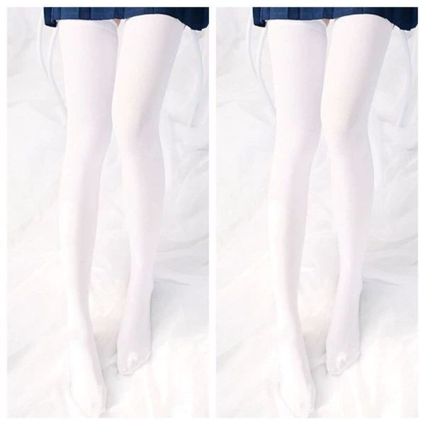 Extended over-knee socks-white*2
