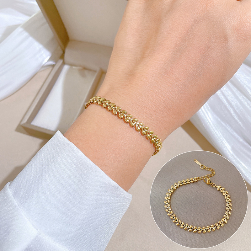 Minimalistisches Ährenarmband Für Damen Retro Stil_voghion.com
