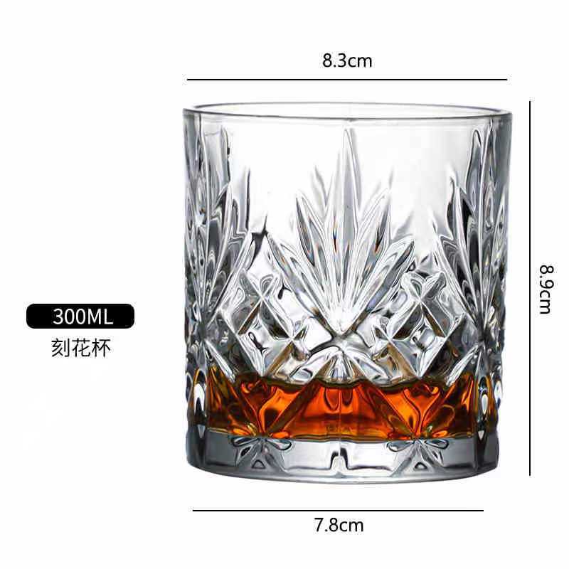 Nuevos vasos de whisky de vidrio, vasos de diamantes, bares de cerveza de gran capacidad, vasos de vino extranjeros ktv, vasos multiusos KTV