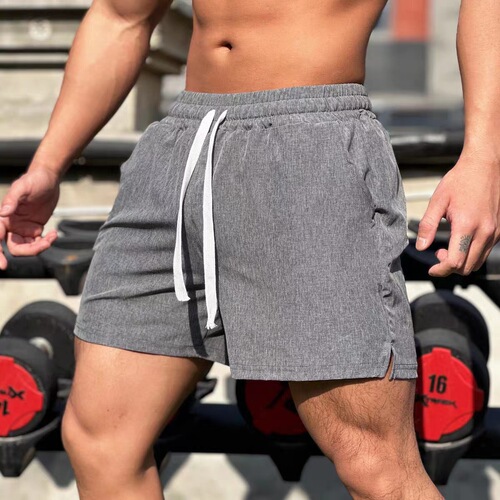 New trendy brand sports fitness shorts for men, three-quarter pants, loose, casual, running, quick-drying, sports, breathable, stretchy squats