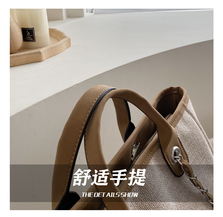 Simple Canvas Fashion Shoulder Bag display picture 2