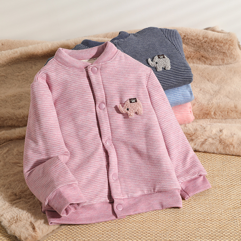 儿童棉袄男宝女宝小开衫外套内胆夹棉加厚棉服内搭保暖校服神器冬