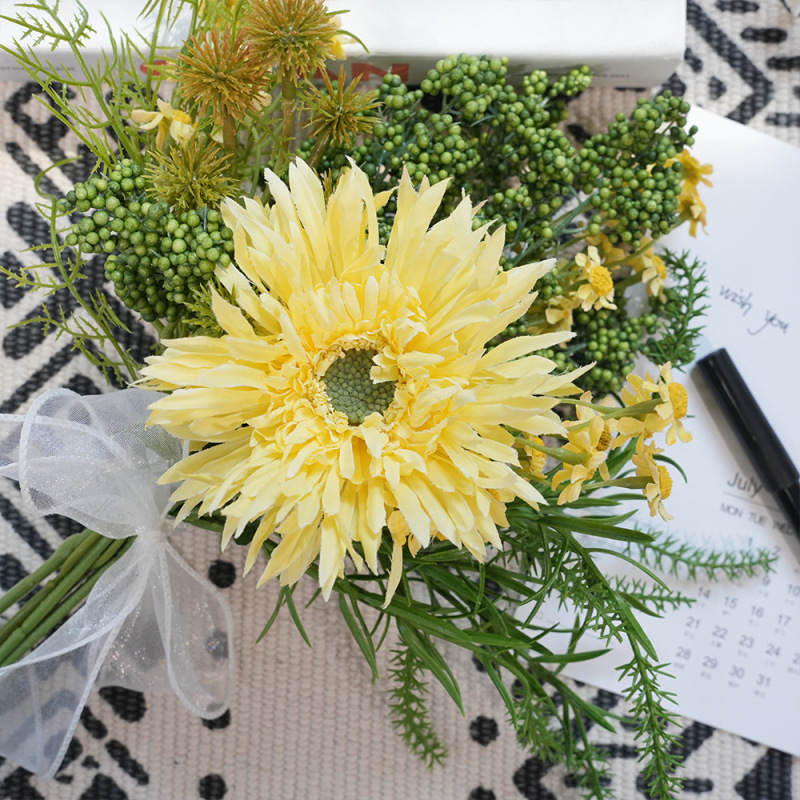 小花束假花仿真花摆设仿真玫瑰花人造花摆件花仿生花塑料花装饰花|undefined