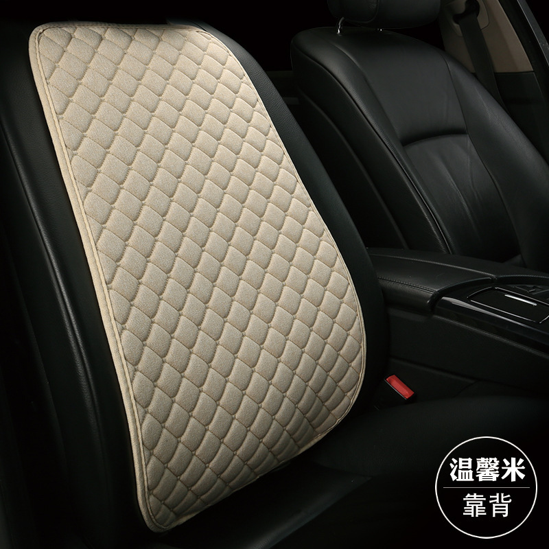 Cojín del asiento del coche cojín del asiento del coche de lino cuatro estaciones cubierta de asiento de coche universal de cinco asientos transpirable cojín del coche Comercio exterior Venta caliente