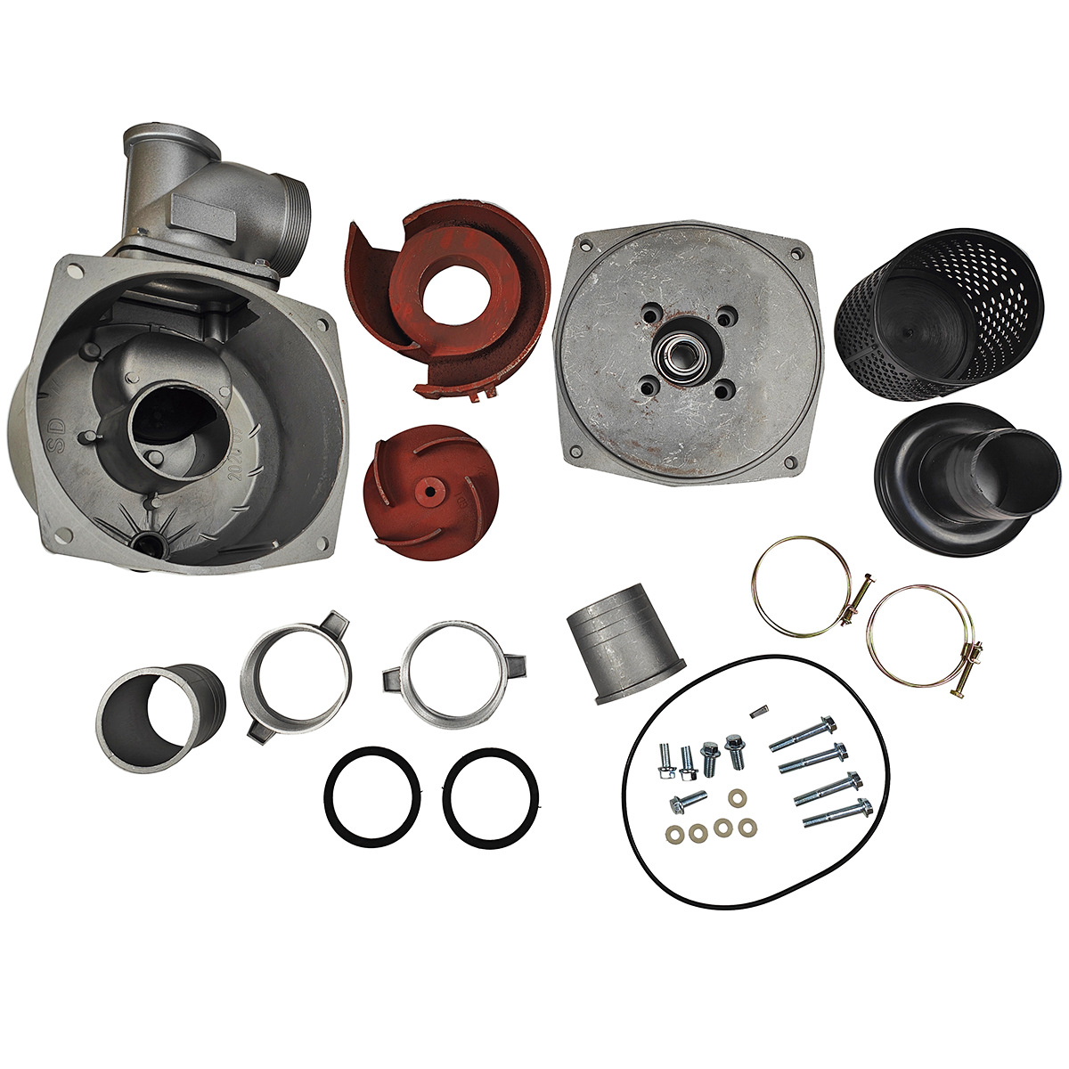 3寸抽水泵泵体 两寸三寸自吸泵头总成 168汽油机连体直连2寸 配件