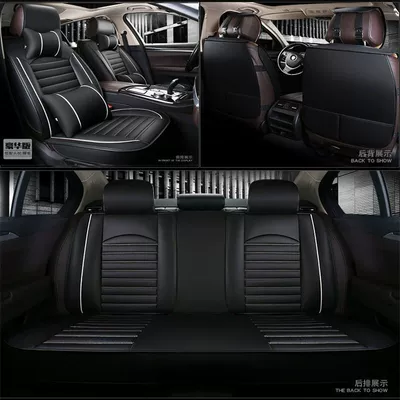 Modelə uyğun (Original) oturacaq örtükləri – Cushion All-inclusive Seat Cushion - black-rice-five-seat-whole-car-including-2-neck-pillows-and-2-headrest-pillows