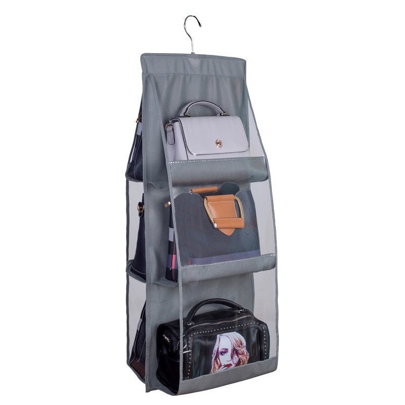 흰색 6칸 가방 걸이 가방