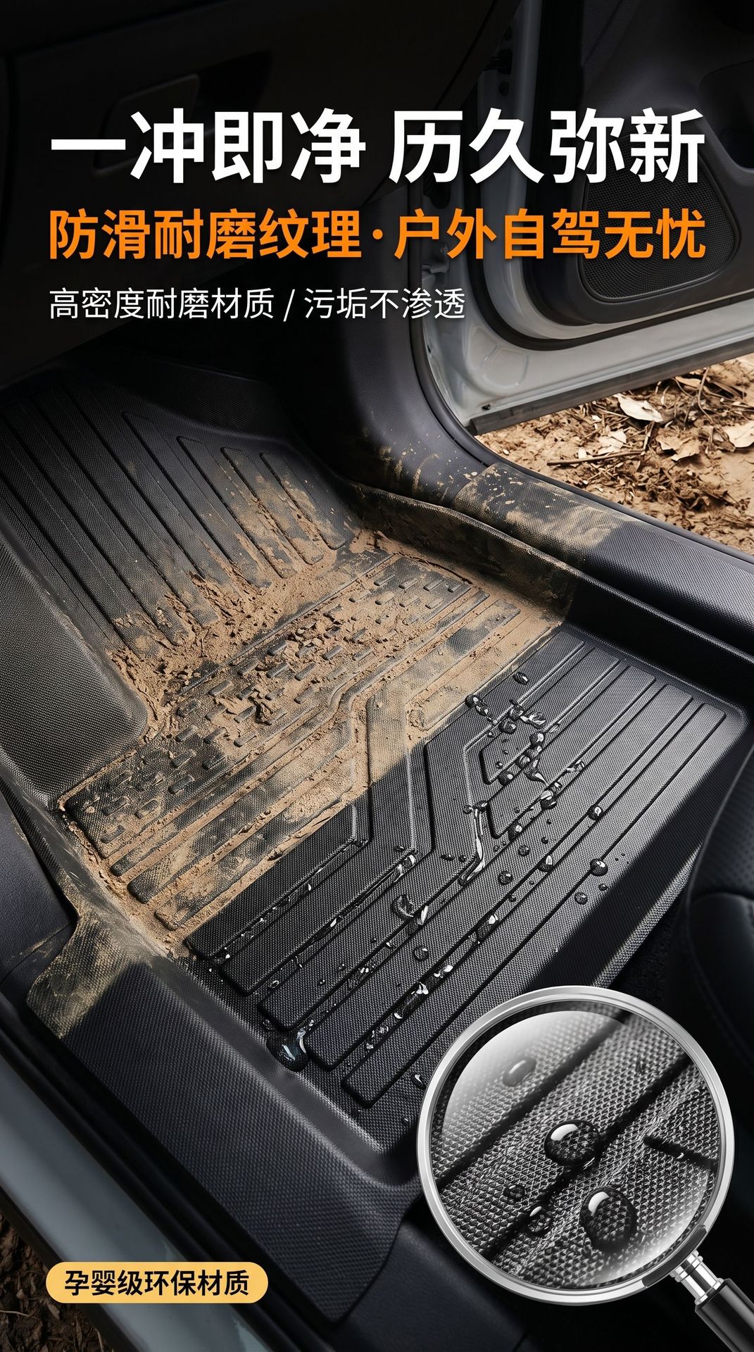 Tpe Floor Mats Specifically for the Arcfox T1 Model, Waterproof and Dustproof Car Interior Accessories, All-Season Tpe Floor Mats