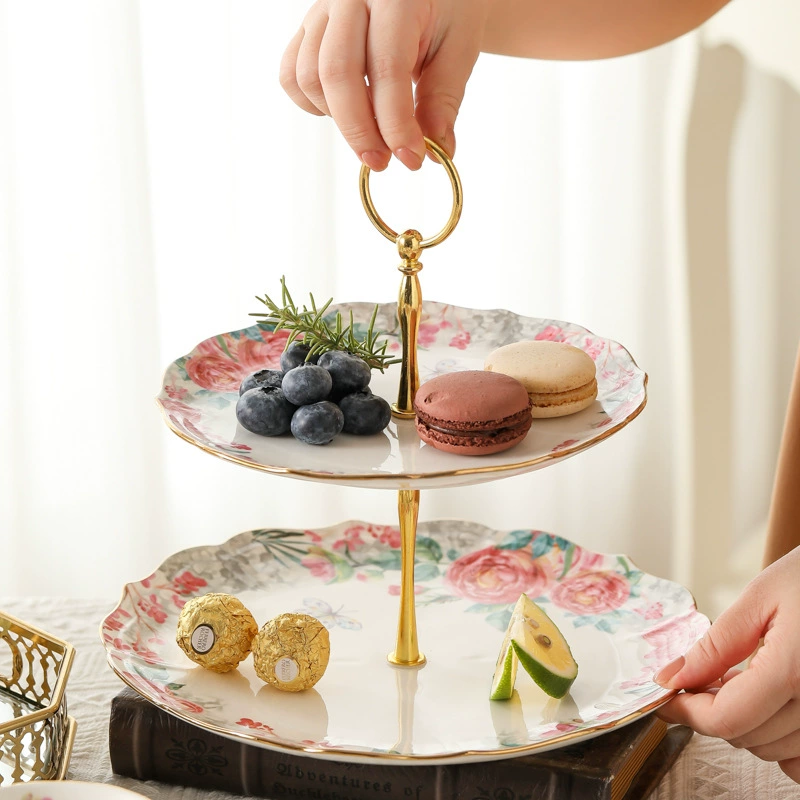 Ceramic afternoon tea contains rose, coffee dessert tea set, tableware