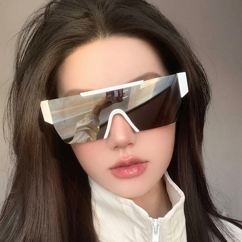 Nuevas gafas de sol futuristas personalizadas para hombres y mujeres, gafas a prueba de viento para ciclismo al aire libre, gafas de sol anti-ultravioleta para montañismo