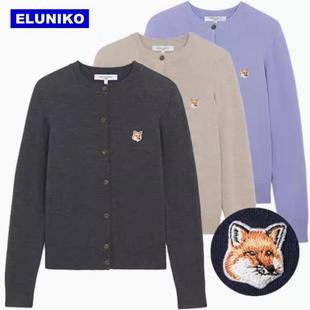 21FW Ů��fox head patch���^С�����_�rknit 100% wool��ë��