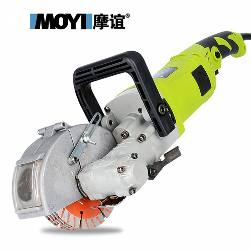 Slotting machine is formed in one go Dust-free water and electricity project installation wall concrete cutting machine automatic wire troughing