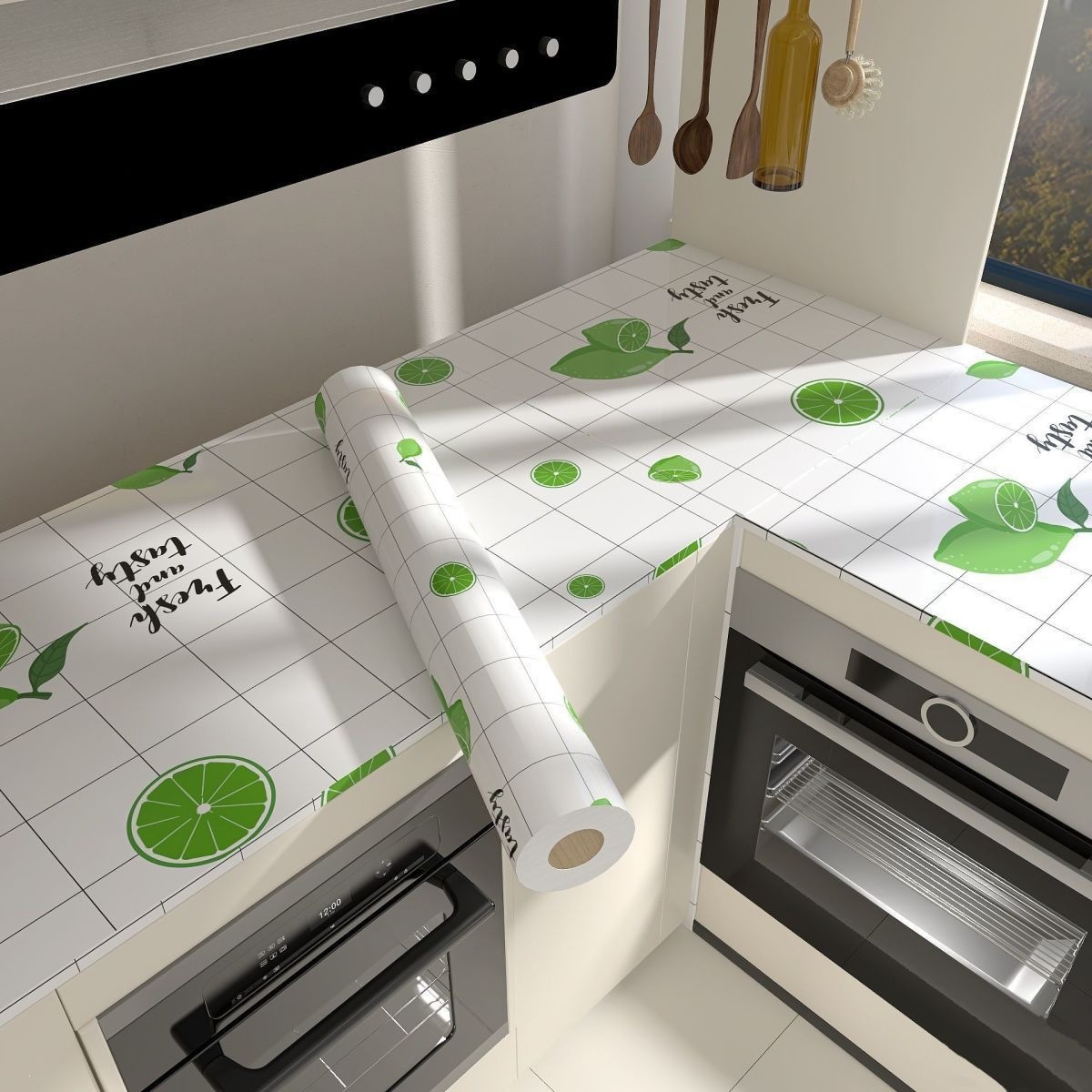 Cocina de mármol a prueba de agua a prueba de aceite pegatinas resistentes a altas temperaturas papel pintado autoadhesivo gabinete de cocina hogar a prueba de humedad estufas renovación papel pintado