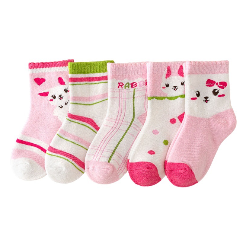 Zhuji calcetines a media pantorrilla para bebé, calcetines deportivos para primavera, otoño y verano, calcetines para niñas, calcetines para niños, calcetines para niños al por mayor