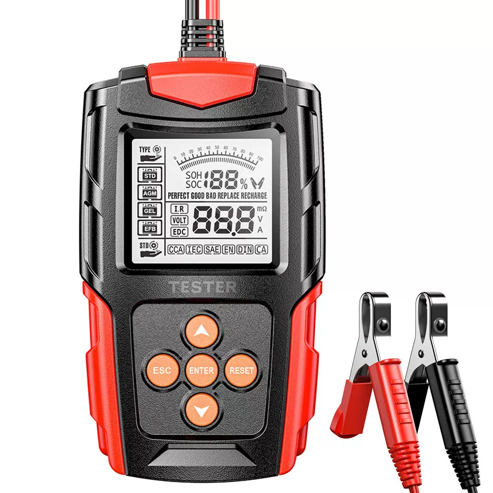 铅酸电瓶检测仪12V24V电池测试仪 CCA内阻测量仪汽车电瓶分析仪