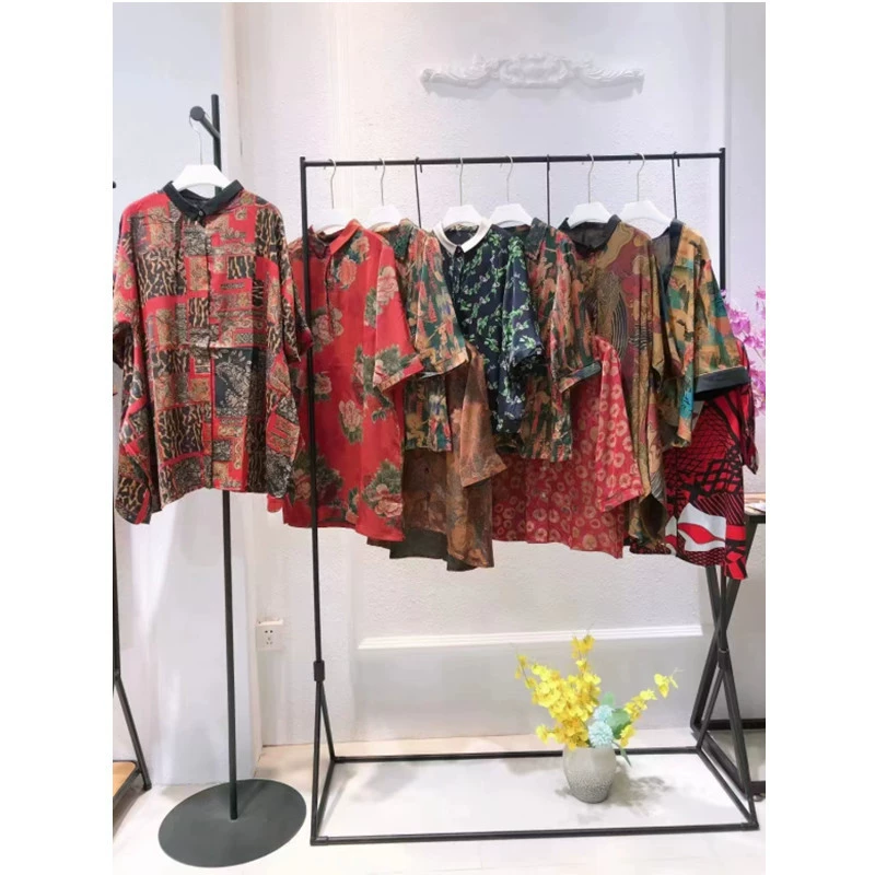 Шелковая блузка «Бабочка» для женщин из Юго-Восточной Азии, коллекция 2026 года, летняя новинка, из тутового шелка, приятная к коже, дышащая, для женщин среднего и старшего возраста, брендовая, со скидкой