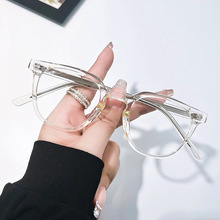 新款韩国通用时尚高档轻奢网红ins风透明防蓝光插芯tr90眼镜框架