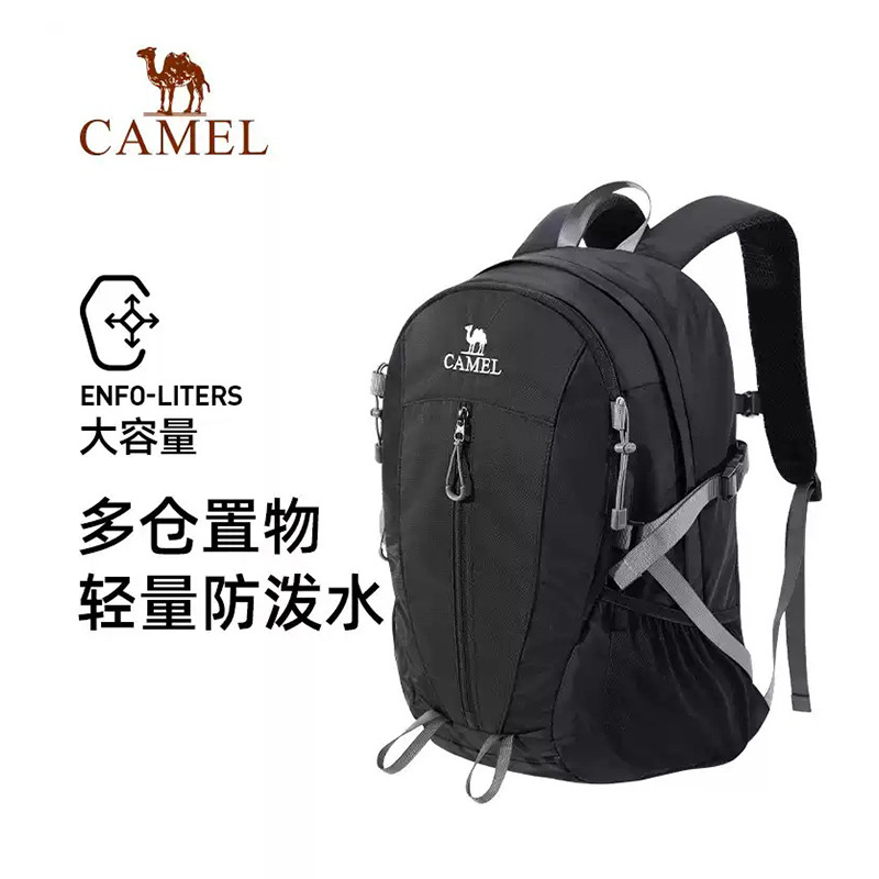 Camel Large-Capacity Commuter Backpack Women's Outdoor Travel Hiking Hiking Mountaineering Backpack Student School Bag New