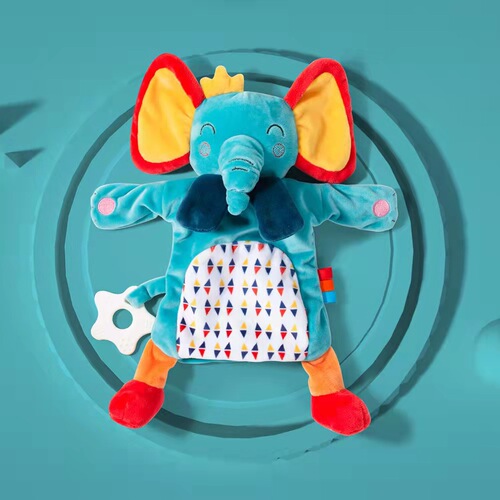 Baby Soothing Towel Infant and Toddler Soothing Toy Plush Animal Hand Puppet Hand Grabber Ultra Soft Skin-Friendly New Arrival