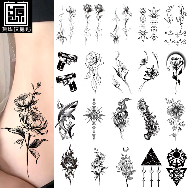 Small fresh small applique tattoo stickers waterproof manufacturers in stock Harajuku Korean tattoo stickers Amazon supply factory