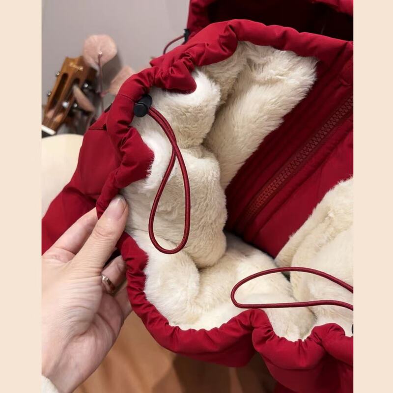 男童秋冬加绒外套中大童羊羔毛2025新款羽绒棉服保暖棉袄派克服潮|undefined