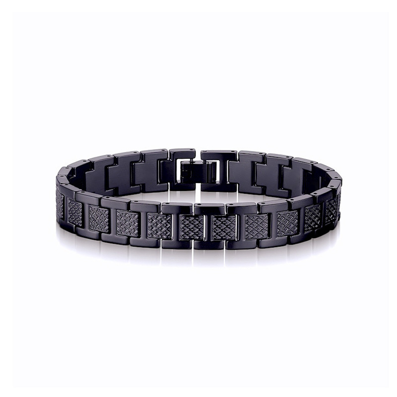 Krokodilmuster-Armband Bestseller Europa und Amerika Titan-Stahl-Magnet-Armreif Herrenschmuck modischer breiter Edelstahl wasserdicht Armband