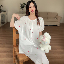 月子服夏季天丝爽棉短长套装甜美风孕妇睡衣喂奶衣产妇