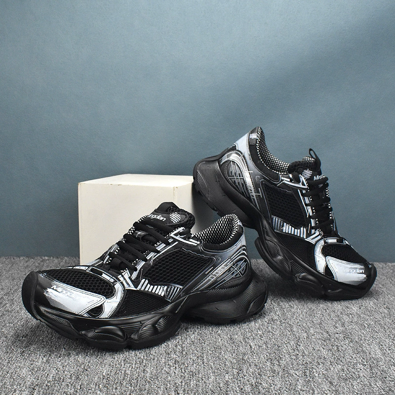 Универсальные низкие дышащие кожаные кроссовки на толстой подошве 2025, мужские весенние белые кроссовки, модный корейский стиль, новые повседневные кроссовки