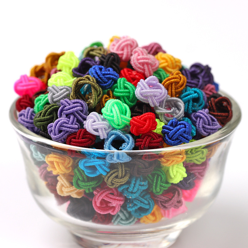 Pineapple knot button knot DIY bracelet necklace jewelry handmade material 6mm double-layer bead coil pineapple hat wholesale Pineapple knot button knot DIY bracelet necklace jewelry handmade material 6mm double-layer bead coil pineapple hat wholesale