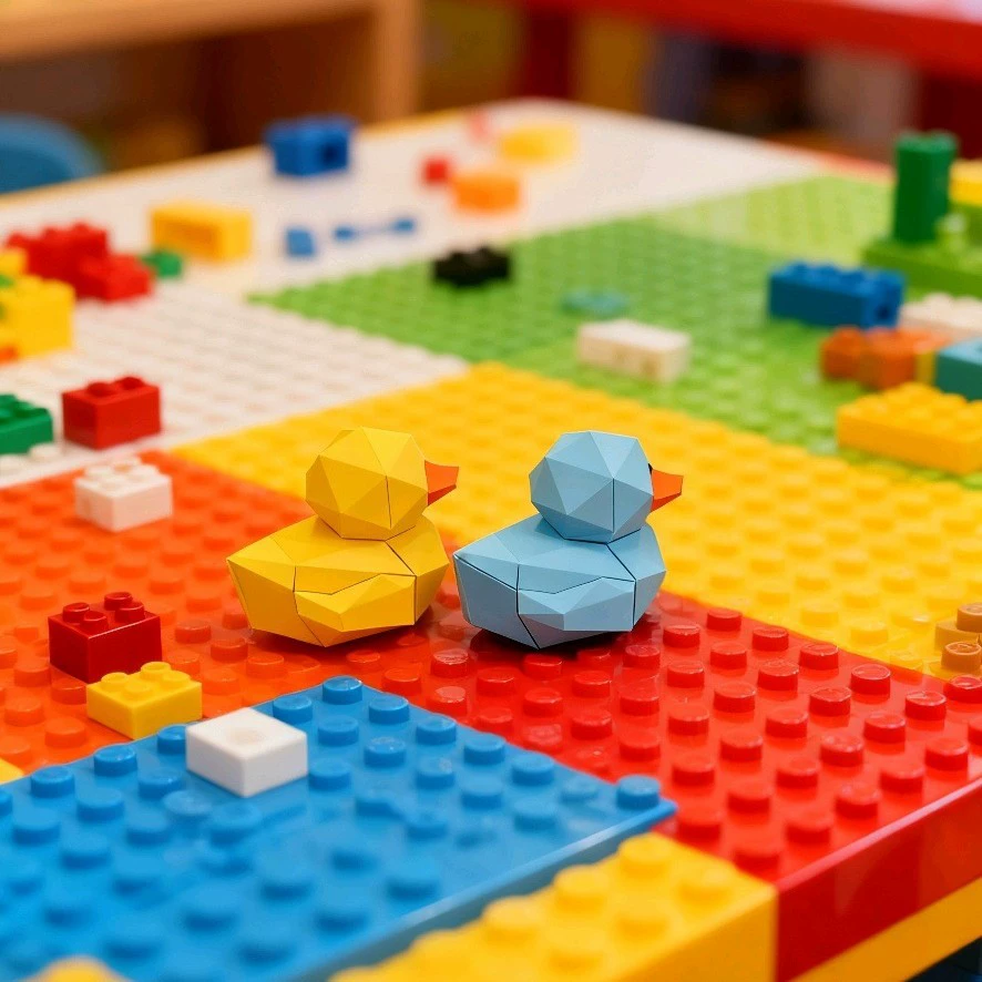 Stem, toy for experiments, duck, early education, science, (Cross-border trading)