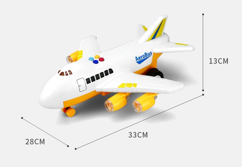 Large Drop-Resistant Airplane Toy Inertial/Remote Control Car