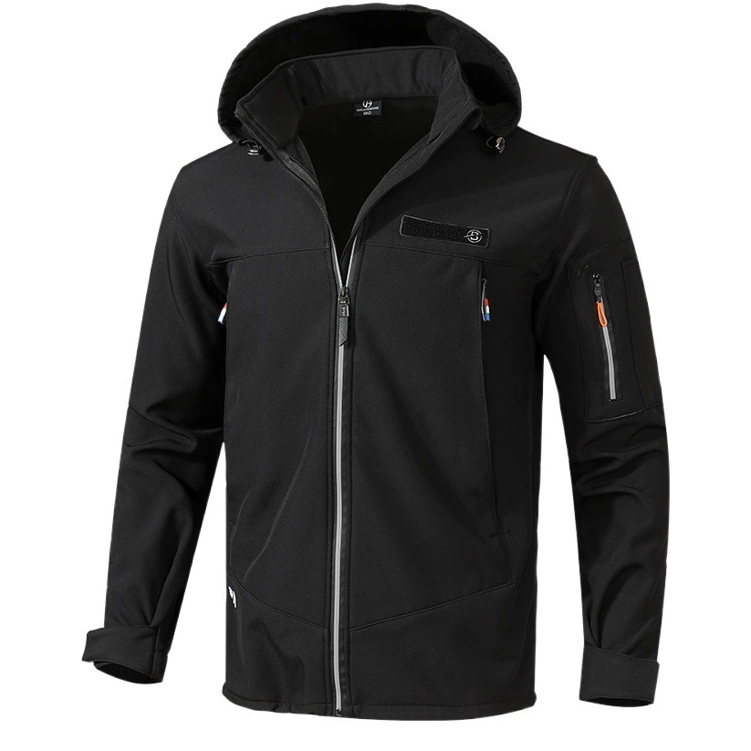 Популярный комплект демисезонной флисовой куртки-софтшелл для путешествий, водонепроницаемый и ветрозащитный, унисекс, из хлопка, утепленный для активного отдыха