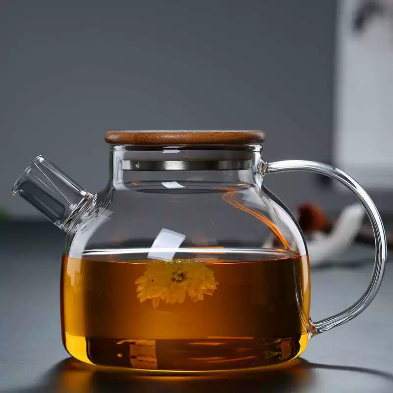 Glass teapot, explosion-proof capacious tea
