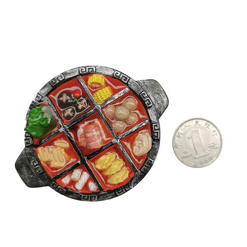 High-quality new food-themed collectible resin fridge magnets with creative DIY 3D design, suitable for wholesale.