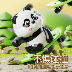 跨境抖音热款上链熊猫滑板车呼啦圈跳绳儿童益智发条趣味动物玩具