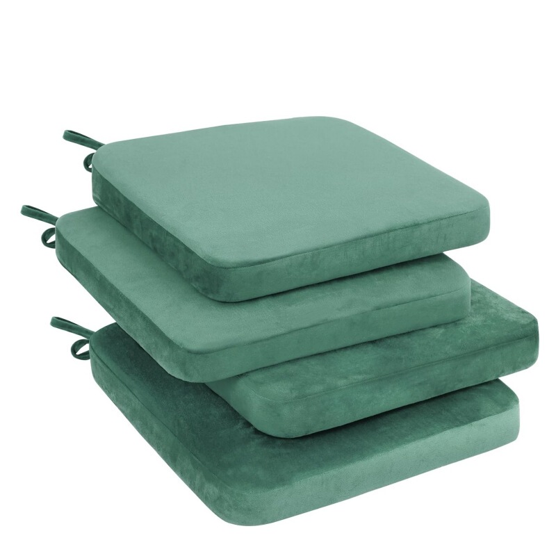 Chair cushion kitchen chair cushion with lace-up and non-slip bottom easy to clean indoor dining room backrest cushion