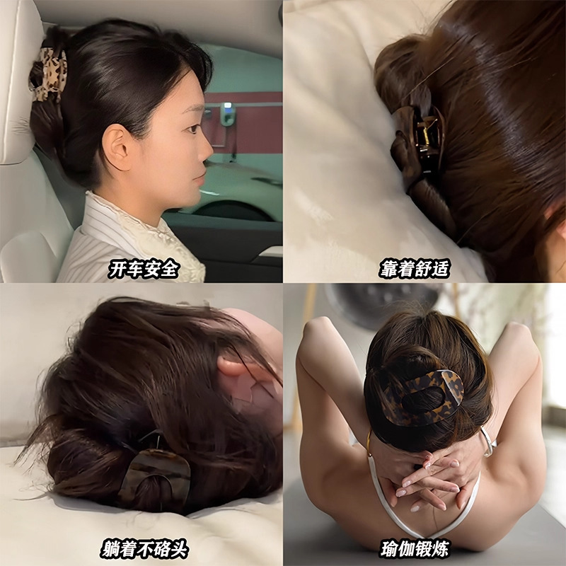 2025 新しい酢酸アワビヘアピン後頭部ヘアピン女性のヘアピンハイエンドフラットヘアピンヘアアクセサリー頭飾り|undefined
